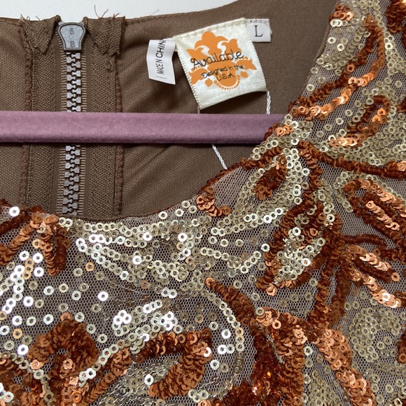 Beautiful sparkly sequin dress in size L - Picture 4 of 12